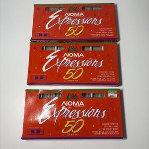 Vtg Noma Expressions 50 Clear Christmas Lights, Set of 3 WORKS Extra Bulbs
